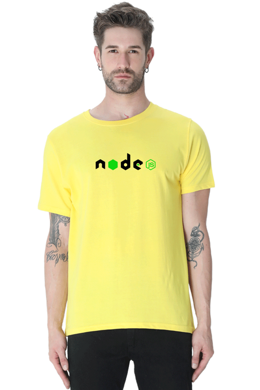 Premium Nodejs T-shirt | Round Neck Half Sleeve | 100% Cotton
