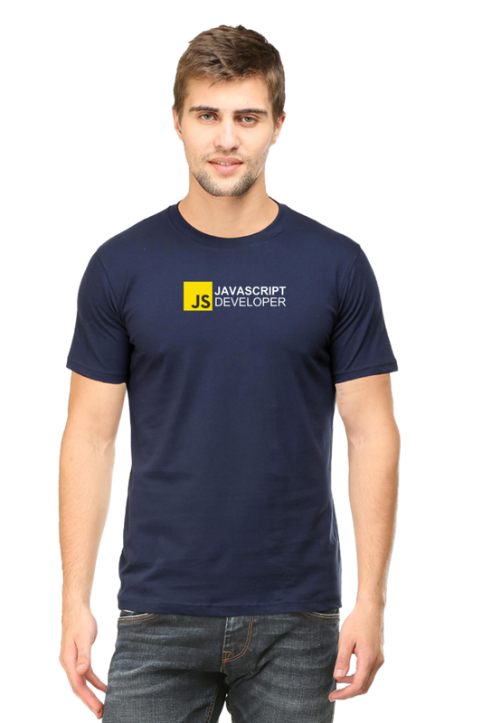 Premium JavaScript Developer T-shirt | Round Neck Half Sleeve | 100% Cotton